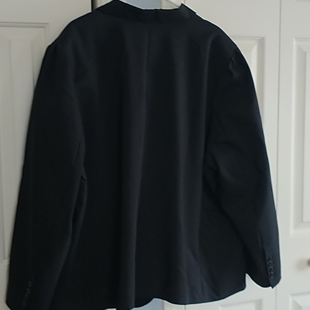 Brandon Thomas Modamix Black Classic Blazer w Polka dot lining 28W - Picture 8 of 10